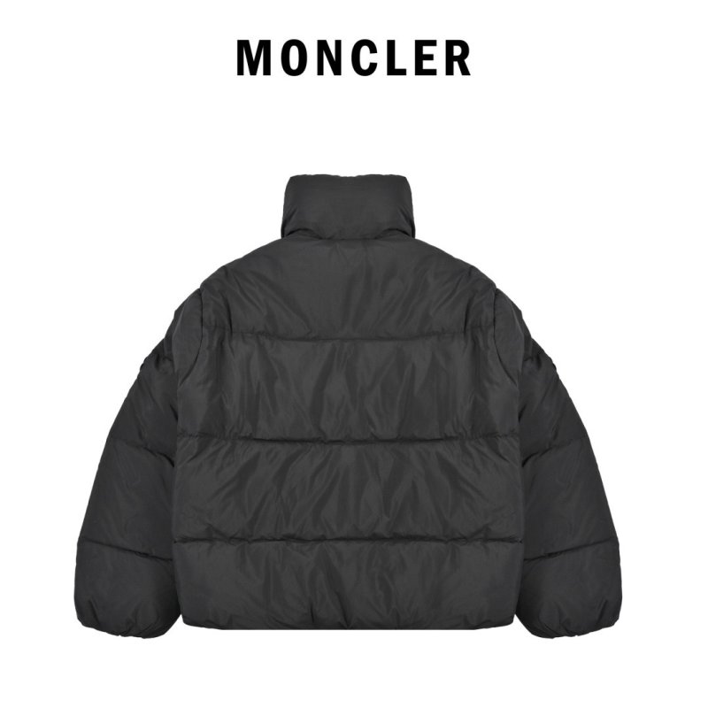 Black Puffer Down Jacket – Oversized Fit view