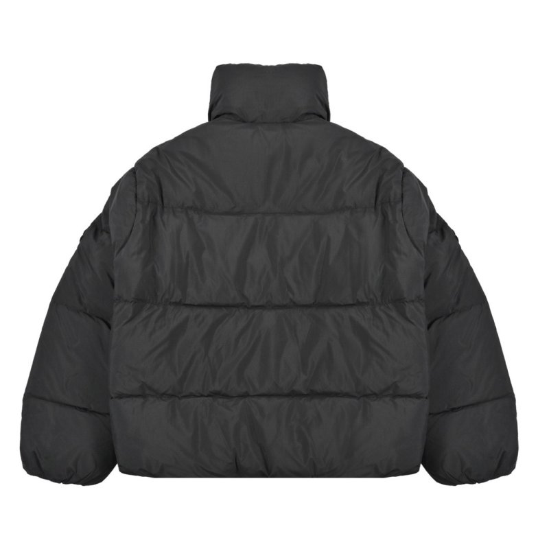 Black Puffer Down Jacket – Oversized Fit view