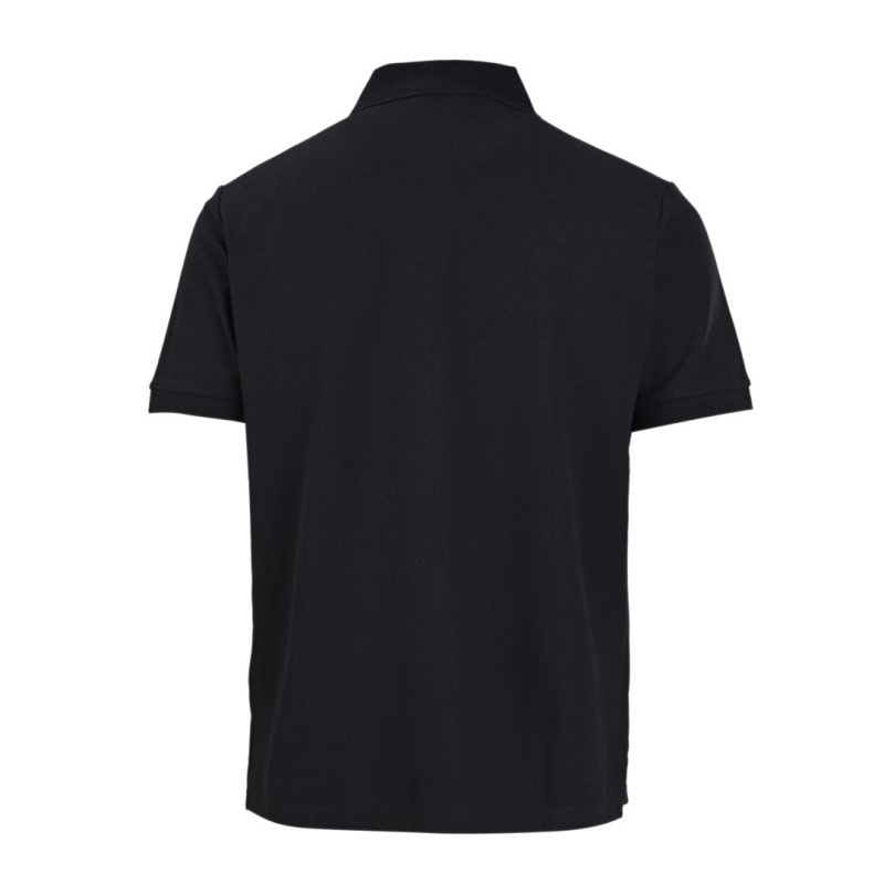 Fendi Black Polo Shirt with Monogram Chest Pocket view