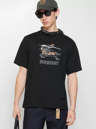 Burberry Equestrian Graphic Black T-Shirt view 2