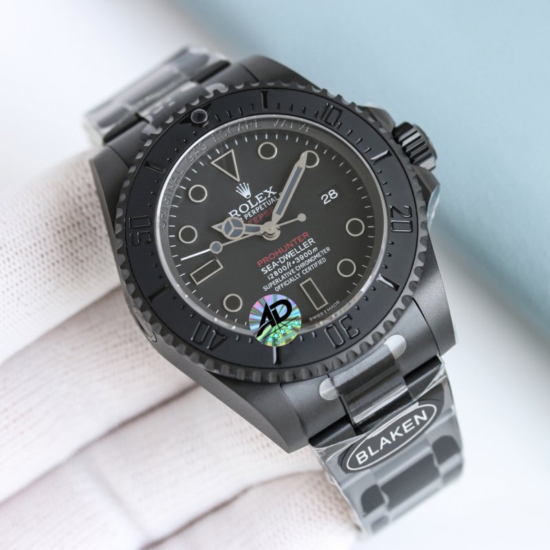 Rolex Sea-Dweller 44mm Blaken All-Black Dive Watch view