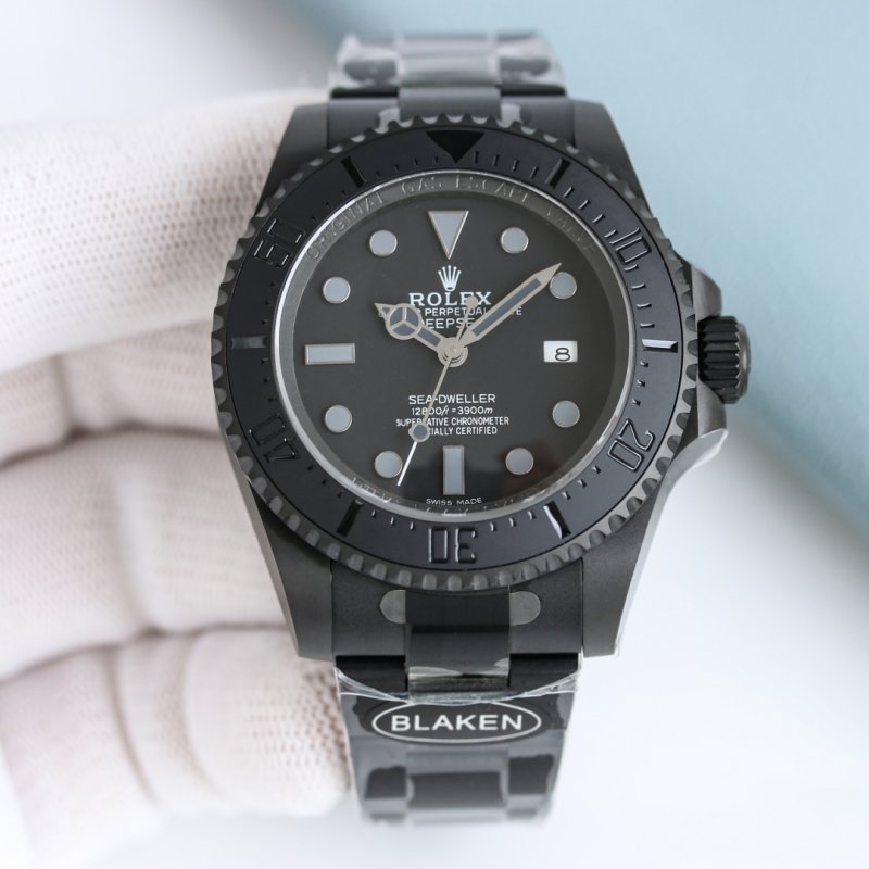 Rolex Sea-Dweller 44mm Blaken All-Black Dive Watch view