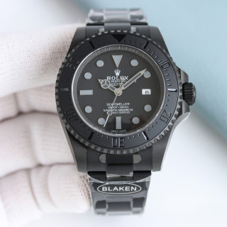 Rolex Sea-Dweller 44mm Blaken All-Black Dive Watch view 4