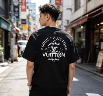 Louis Vuitton Monogram Print Black T-Shirt view 6