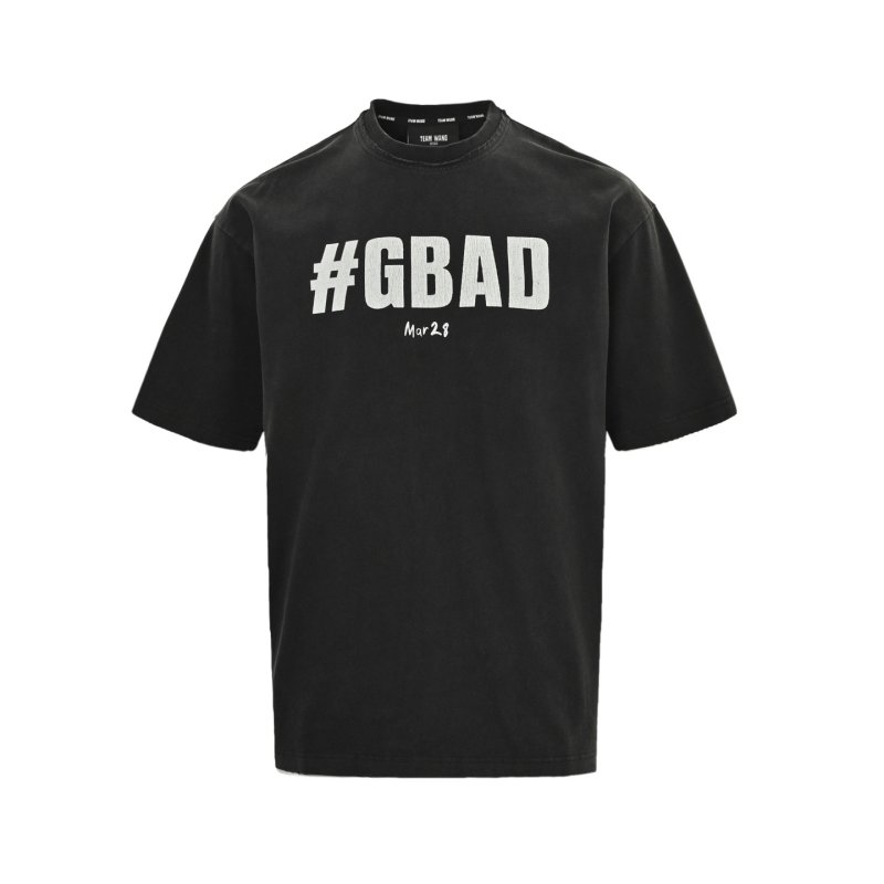 Black Hashtag Graphic Short Sleeve T-Shirt view