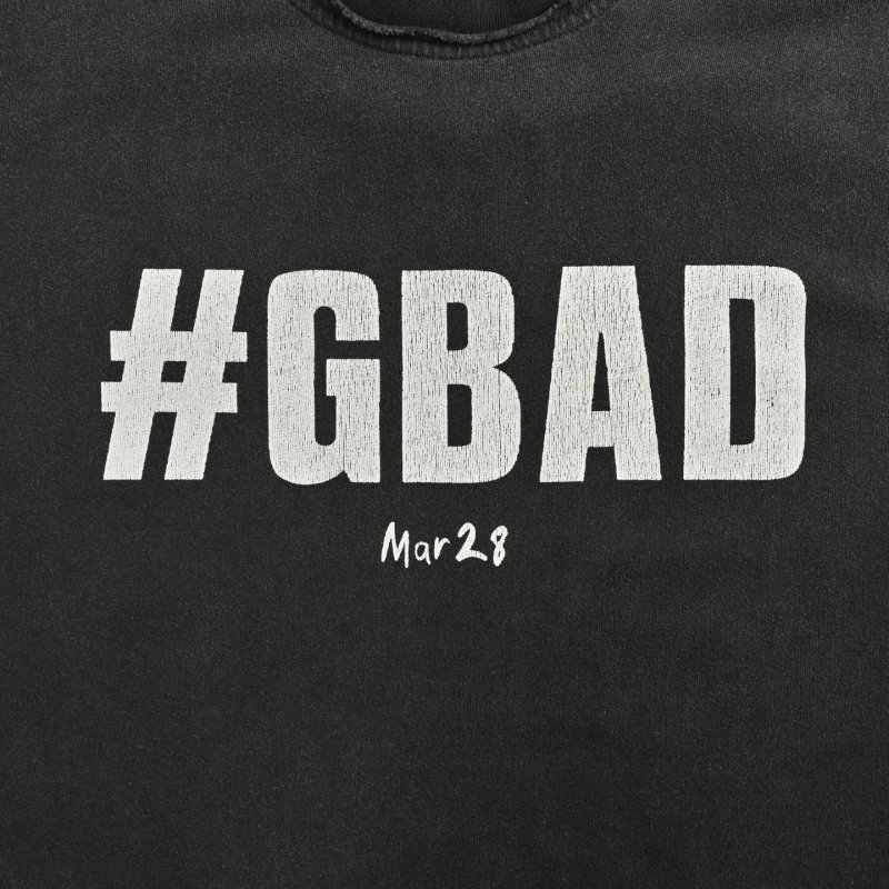 Black Hashtag Graphic Short Sleeve T-Shirt view