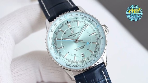 Breitling Navitimer Chronograph Ice Blue Dial Watch