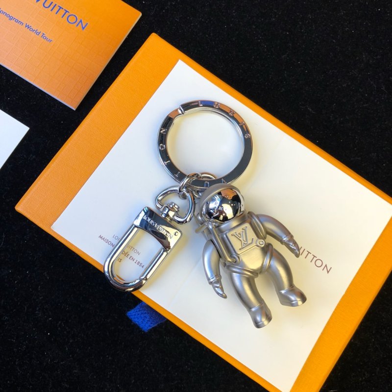 Louis Vuitton Astronaut Spaceman Silver Keychain view