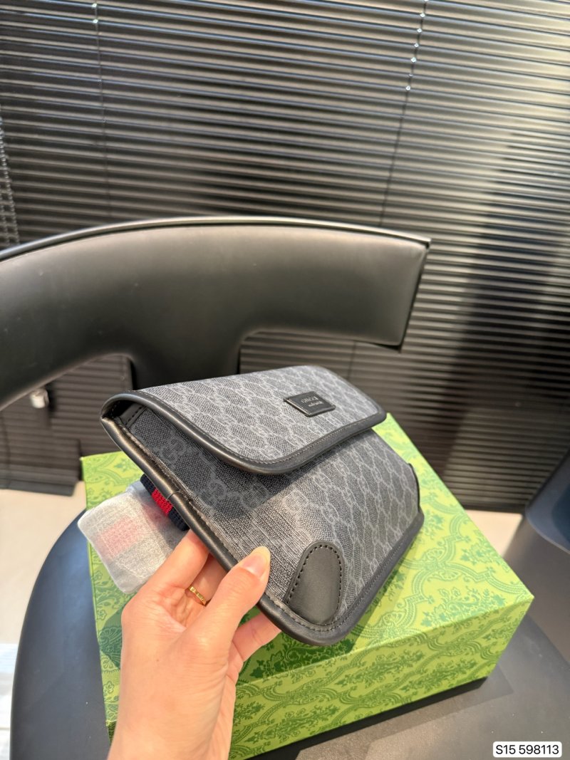 Gucci GG Canvas Chest Bag - Grey view