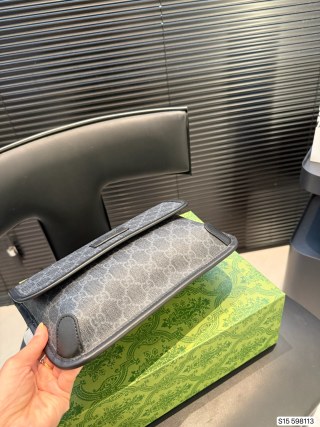 Gucci GG Canvas Chest Bag - Grey view 5
