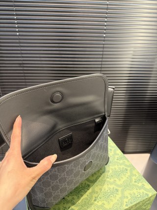 Gucci GG Canvas Chest Bag - Grey view 9