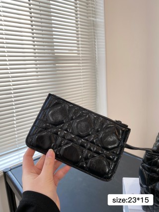 Dior Caro Quilted Black Tote Bag view 5