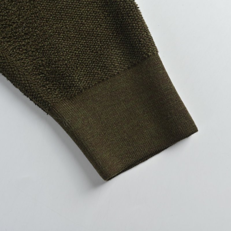 Olive Oversized Zip Hoodie Jacket view
