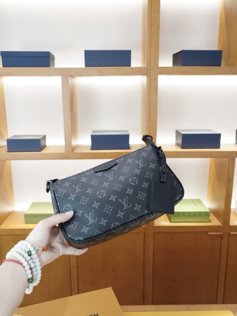 Louis Vuitton Monogram Canvas Crossbody Shoulder Bag Navy view