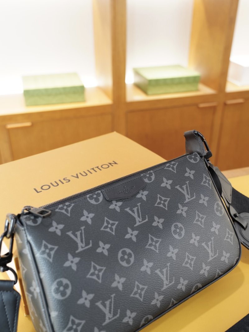 Louis Vuitton Monogram Canvas Crossbody Shoulder Bag Navy view