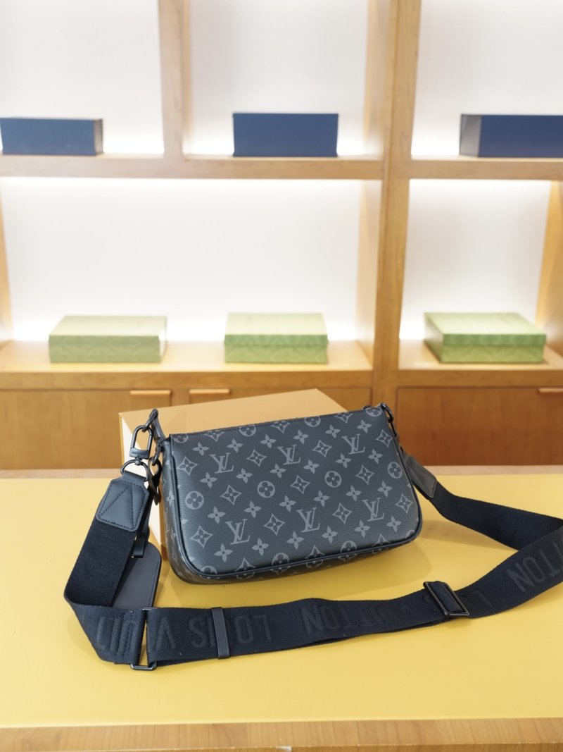 Louis Vuitton Monogram Canvas Crossbody Shoulder Bag Navy view