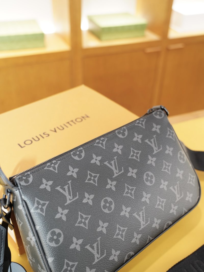 Louis Vuitton Monogram Canvas Crossbody Shoulder Bag Navy view