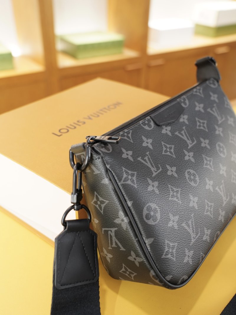 Louis Vuitton Monogram Canvas Crossbody Shoulder Bag Navy view