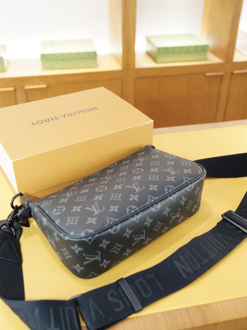 Louis Vuitton Monogram Canvas Crossbody Shoulder Bag Navy view