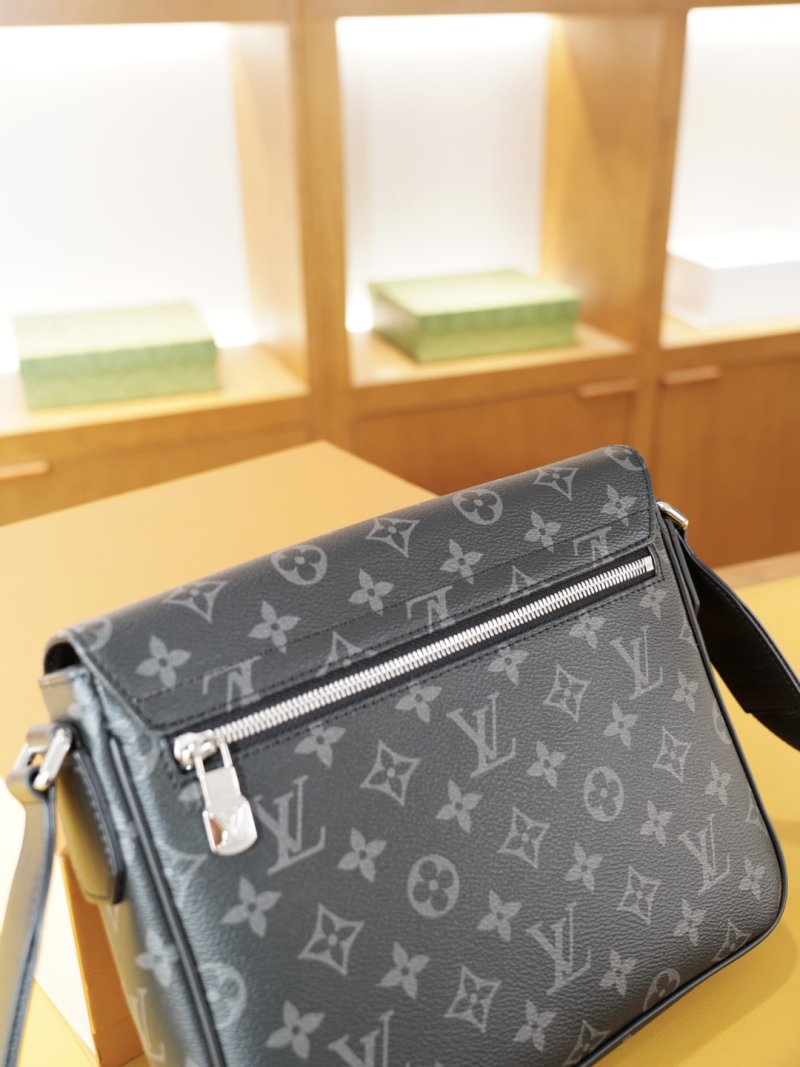 Louis Vuitton Monogram Canvas Messenger Crossbody Bag Black view