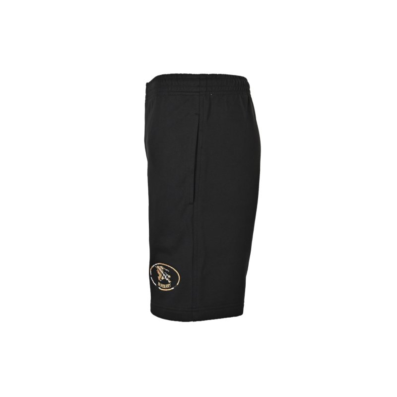 Black Casual Shorts with Embroidered Detail view