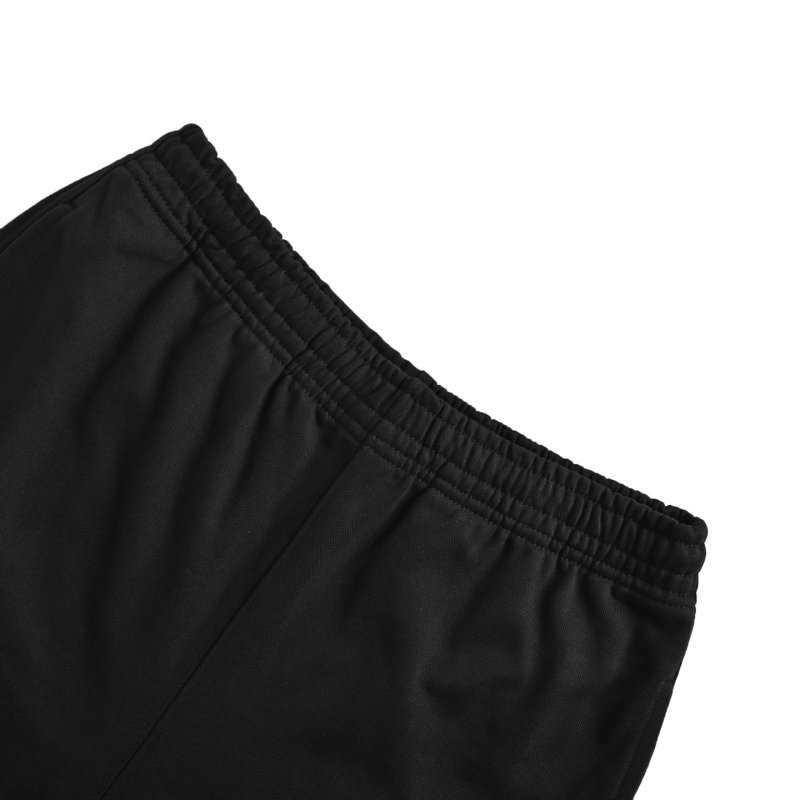 Black Casual Shorts with Embroidered Detail view