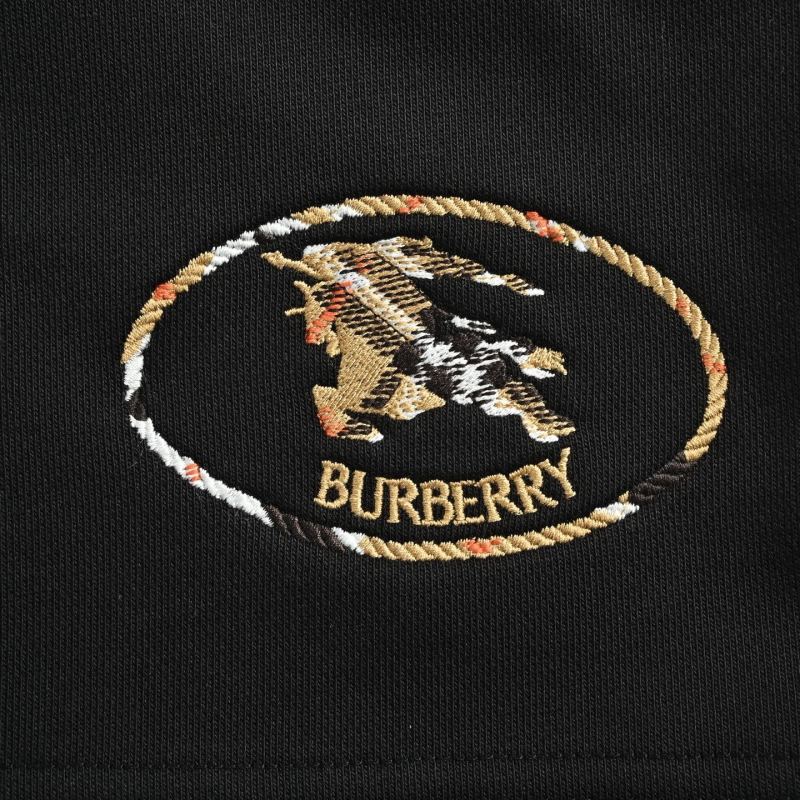 Black Casual Shorts with Embroidered Detail view