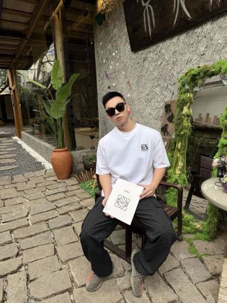Loewe Anagram Logo White T-Shirt view 2