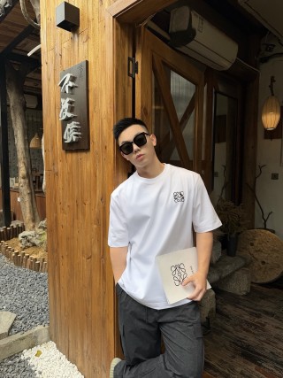 Loewe Anagram Logo White T-Shirt view 3