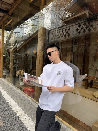 Loewe Anagram Logo White T-Shirt view 4
