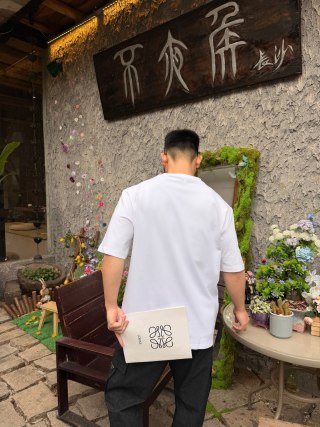 Loewe Anagram Logo White T-Shirt view 5