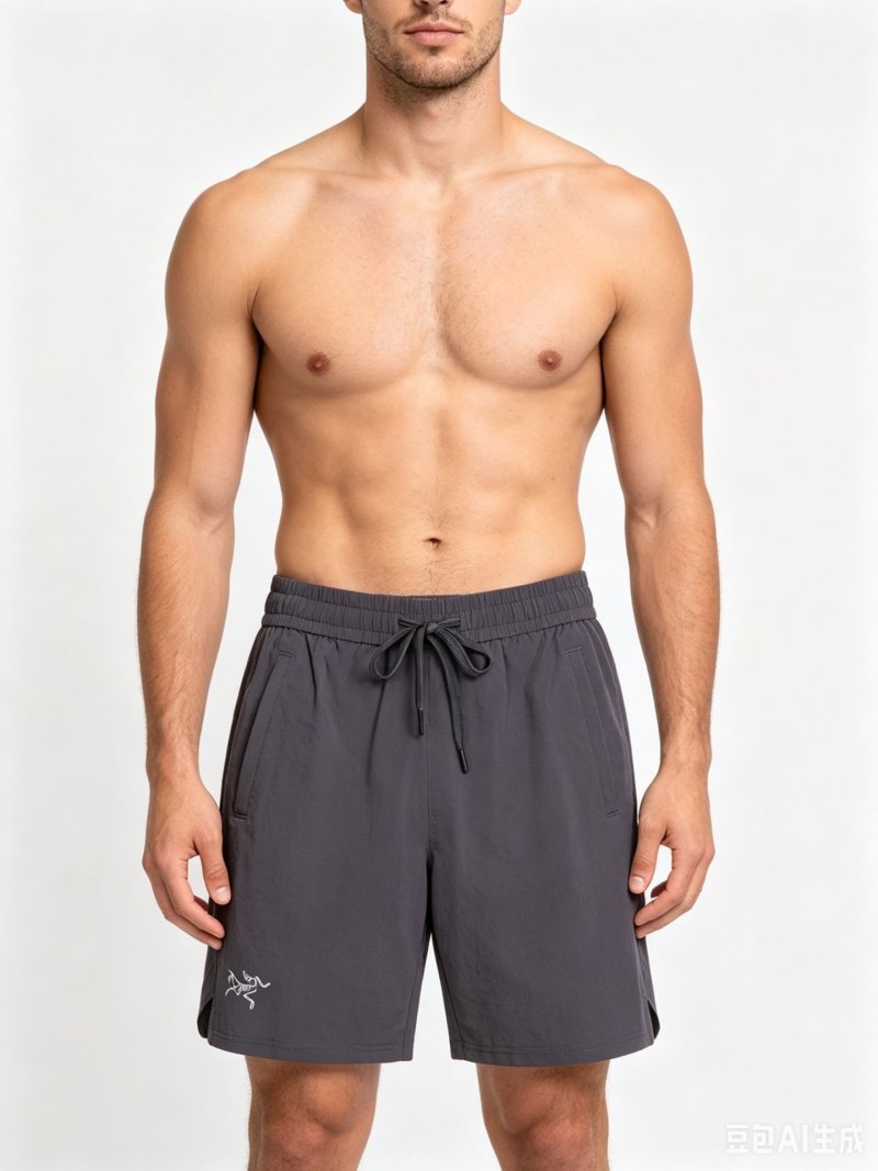 Arc'teryx Charcoal Grey Drawstring Shorts