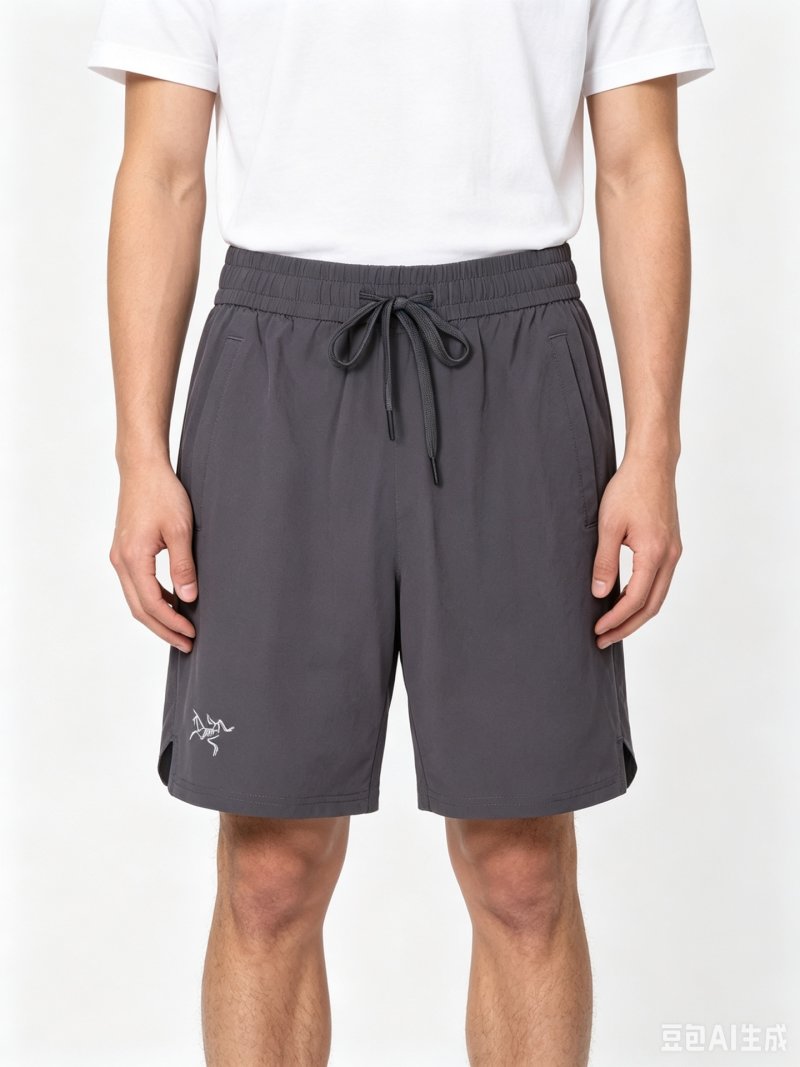 Arc'teryx Charcoal Grey Drawstring Shorts view