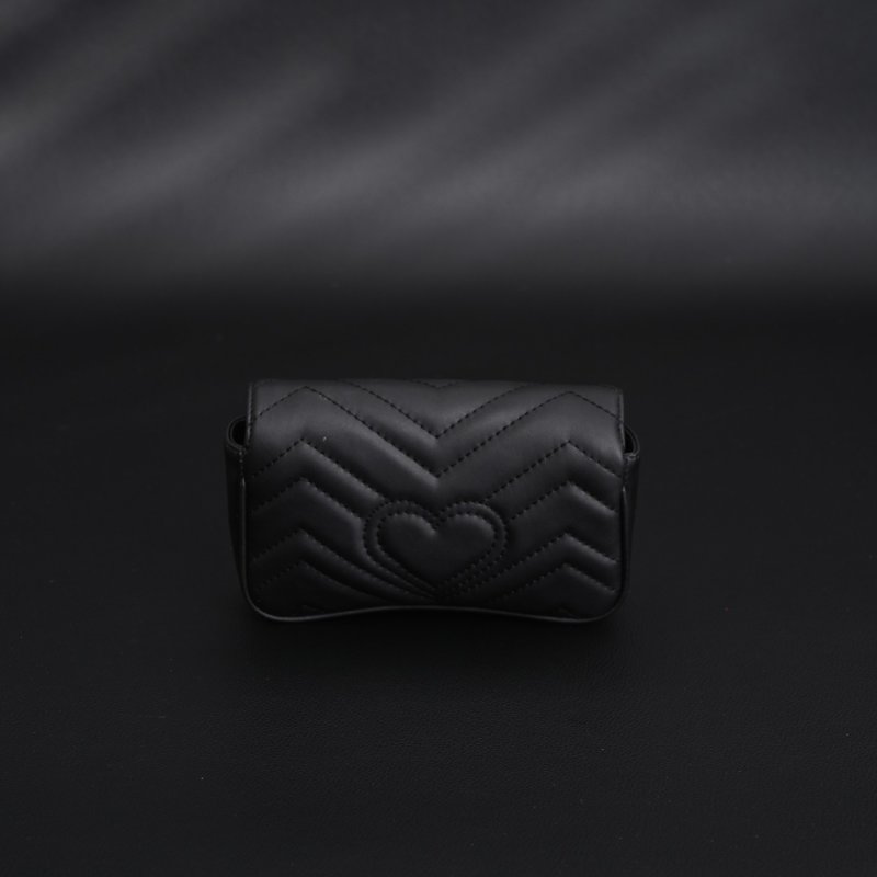Gucci GG Marmont Mini Black Leather Chain Bag view