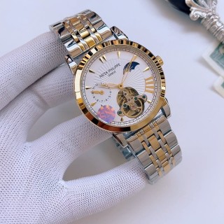Patek Philippe Two-Tone Automatic Tourbillon Watch 41mm
