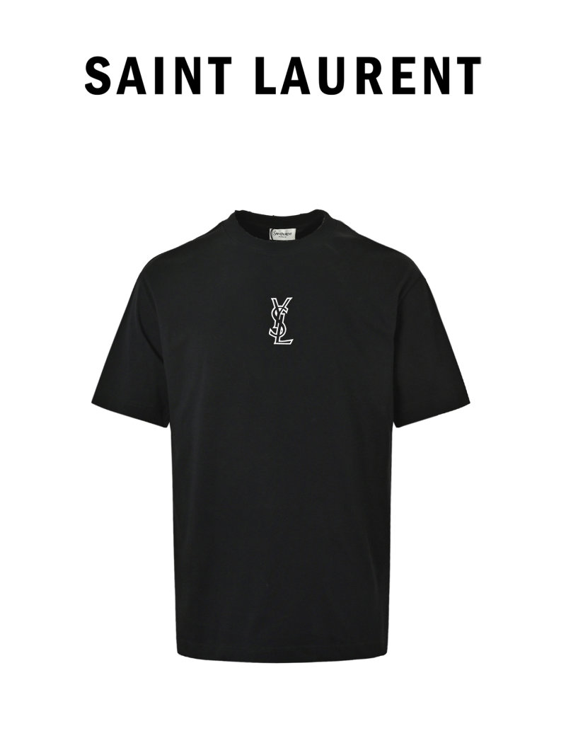 YSL Black Logo T-Shirt view