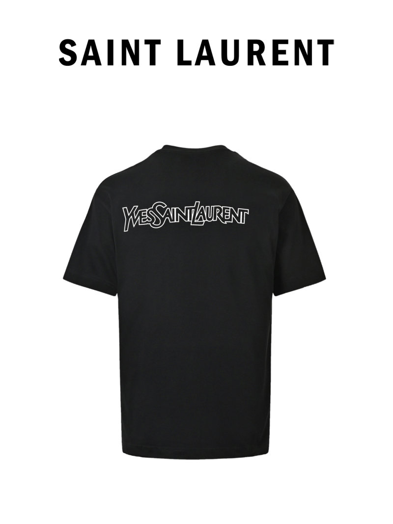 YSL Black Logo T-Shirt view