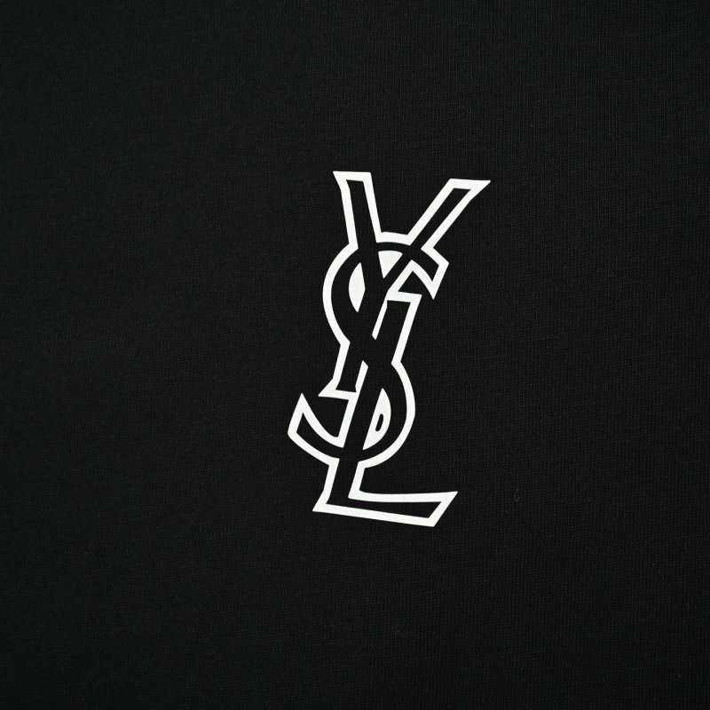 YSL Black Logo T-Shirt view