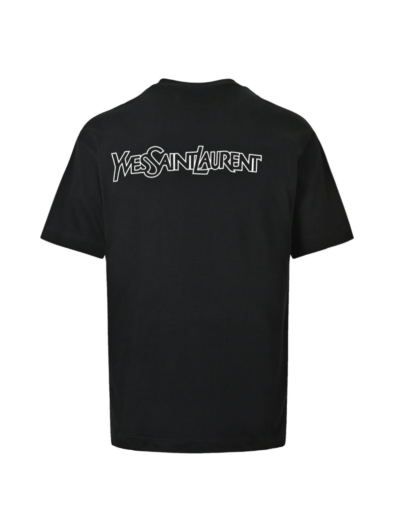 YSL Black Logo T-Shirt view