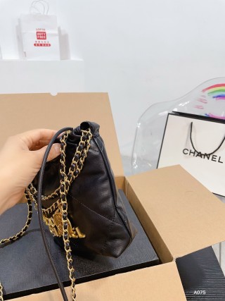 Chanel 22 Mini Black Quilted Shoulder Bag view 4