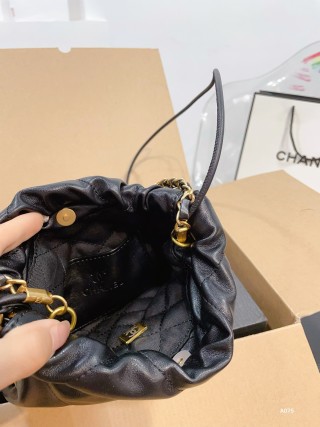 Chanel 22 Mini Black Quilted Shoulder Bag view 9
