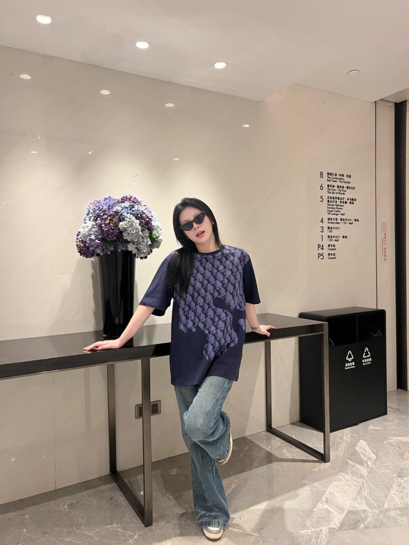 Gucci GG Monogram Navy Short Sleeve T-Shirt
