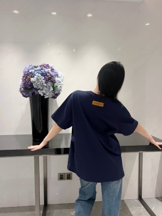 Gucci GG Monogram Navy Short Sleeve T-Shirt view 3