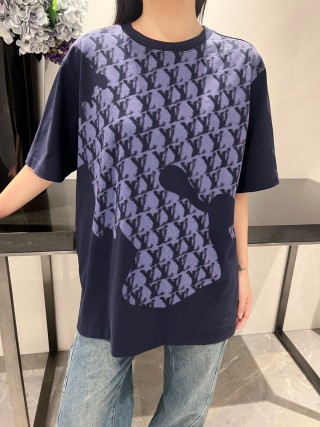 Gucci GG Monogram Navy Short Sleeve T-Shirt view 5