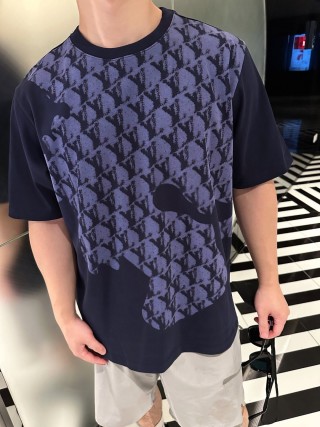 Gucci GG Monogram Navy Short Sleeve T-Shirt view 7