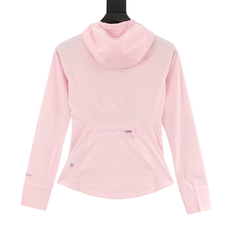 Lululemon Pink & White Colorblock Windbreaker Jacket view