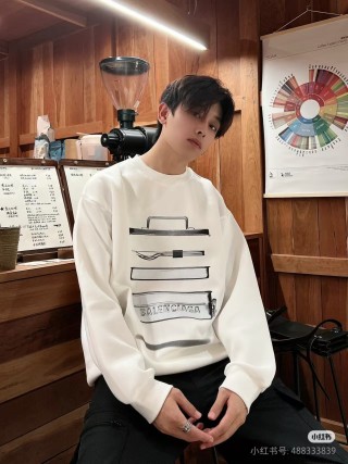 Balenciaga Stacked Books Print Cream Sweatshirt view 2