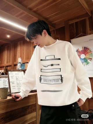 Balenciaga Stacked Books Print Cream Sweatshirt view 3
