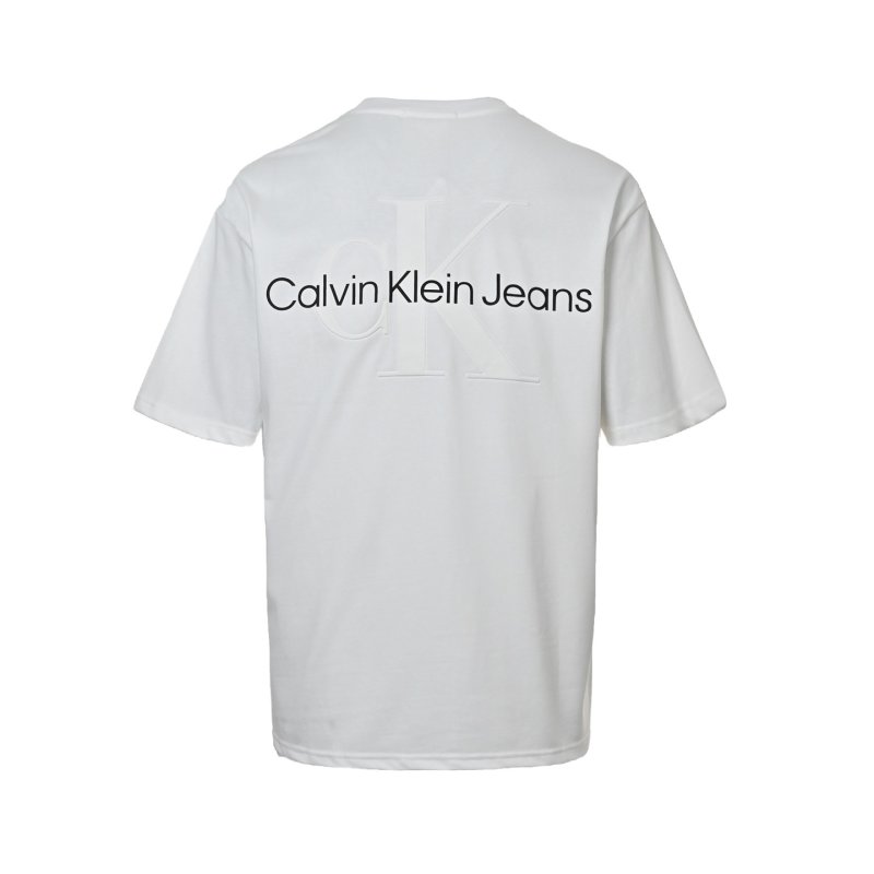 Calvin Klein Jeans Logo Cream Short Sleeve T-Shirt view