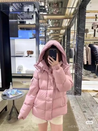 Moncler Puffer Down Jacket Pink view 3